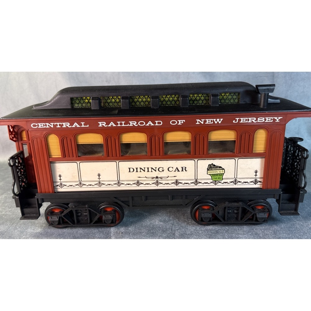 Vintage Jim Beam Central Railroad NJ Dining Car Decanter 1981 | Empty | No Box‎